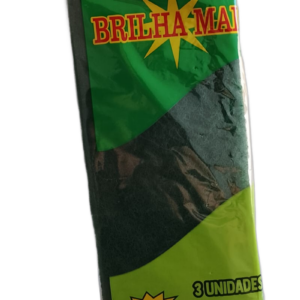 ESPONJA DUPLA FACE - BRILHA MAIS 3un